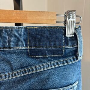 AMO Denim Jeans NWT Women’s 25 High Rise Bella Crop Crush Raw Hem Slight Boot